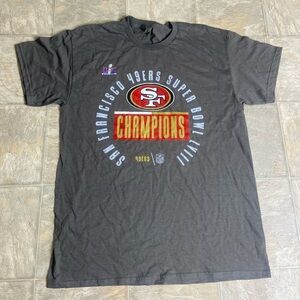 San Francisco 49ers Super Bowl Champions Tshirt Mens Size Large Gray NFL NWOT